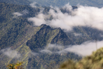 Scenics in the Great Smoky Mountains from Alum Cave trail to Mount Le Conte