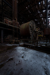 Fototapeta na wymiar Rusted Rock Crusher - Abandoned Bay State Iron Company - New York