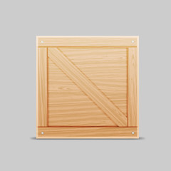Naklejka na ściany i meble wooden box, packaging. vector illustration