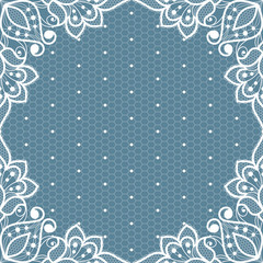 White floral lace seamless pattern