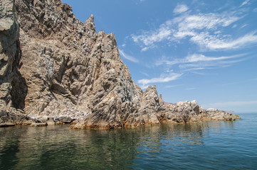 Fototapeta na wymiar Isla Espiritu Santo, La Paz Baja California Sur. MEXICO