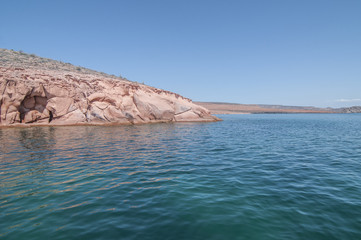 Fototapeta premium isla Espiritu Santo, a gift of nature, La Paz Baja California sur. Mexico