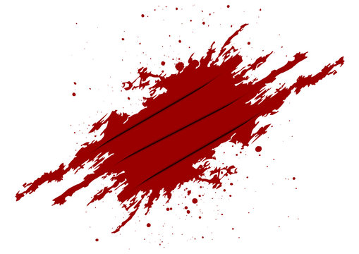 abstract vector splatter red color with craw background. illustration vector design