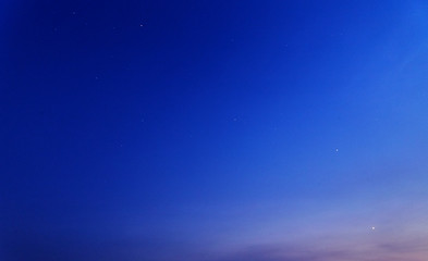 sky with stars  Mountain