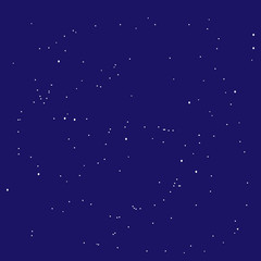 Vector dark blue space background with stars