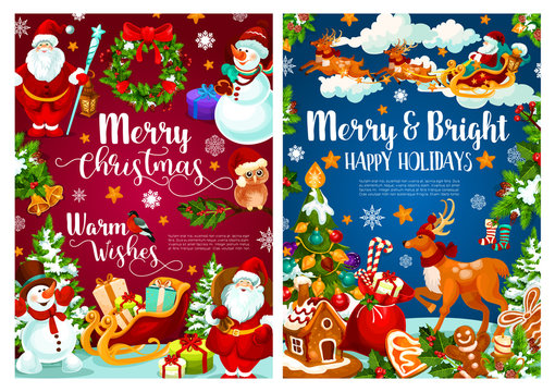 Christmas holiday banner of New Year celebration