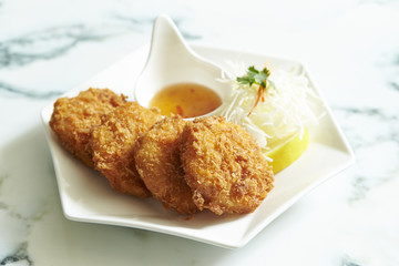 Croquette with sweet chili sauce 