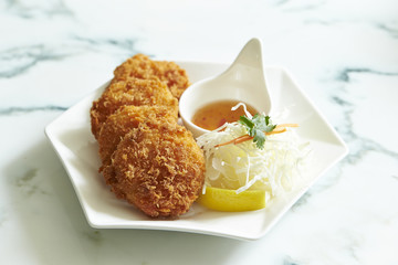 Croquette with sweet chili sauce 