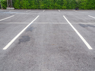 Obraz premium Empty space on parking lot