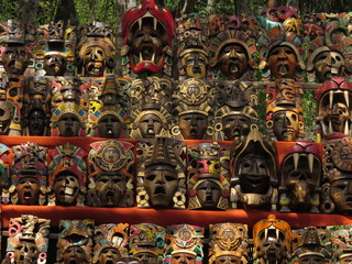 Fototapeta premium Mexican ceramic masks