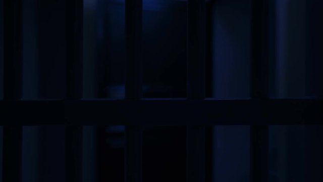 prison, prison cell bars and prison door, escape from prison, bank vault