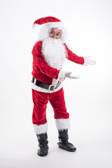 Happy  Santa Claus on a white background