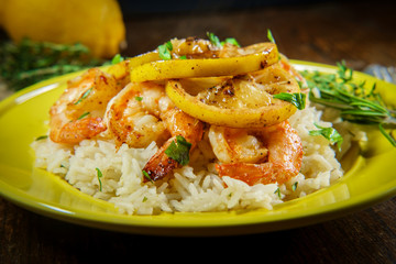 Lemon Shrimp Rice