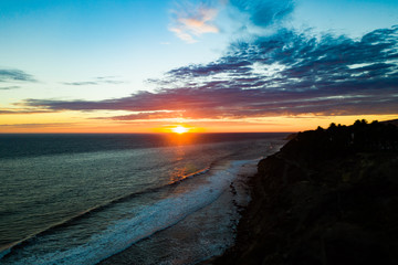 San Pedro sunset Southern California Coastal town