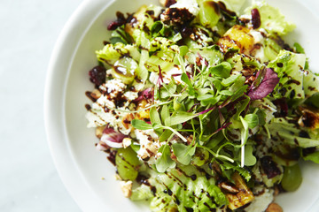 Muscat grape and balsamic vinegar salad 