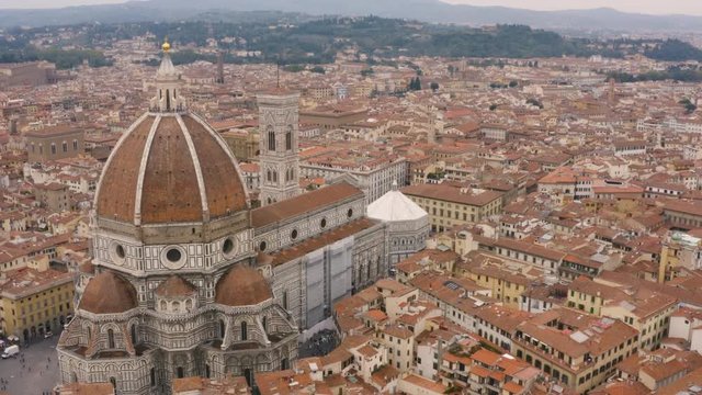 Aerial View of Duomo of Florence - 4K