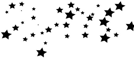 Abstract Background with Many Random Falling Golden Stars Confetti .