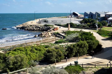 Foto auf Glas View landscape and cityscape and seascape in Perth, Australia © tuayai