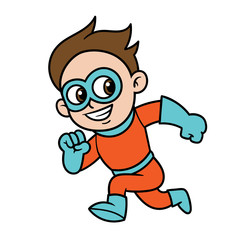 Cartoon Superhero Boy
