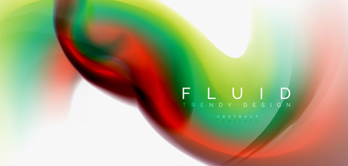 Mixing liquid color flow abstract background. Trendy abstract layout template for business or technology presentation, internet poster or web brochure cover, wallpaper