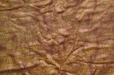 Golden glittering cloth texture