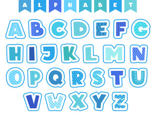 Cartoon alphabet. Letters fonts symbols and numbers vector colored funny characters isolated. Illustration of alphabetical education and colorful typeset english