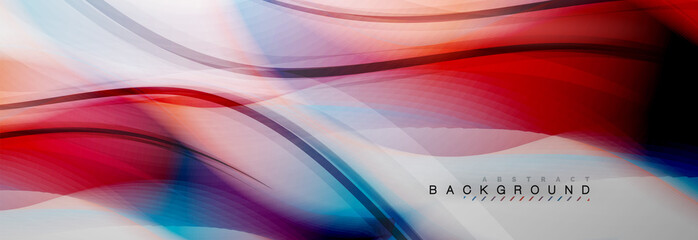 Smooth blur wave background