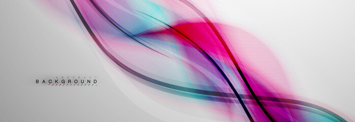 Smooth blur wave background