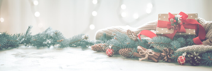 Christmas coziness in a room