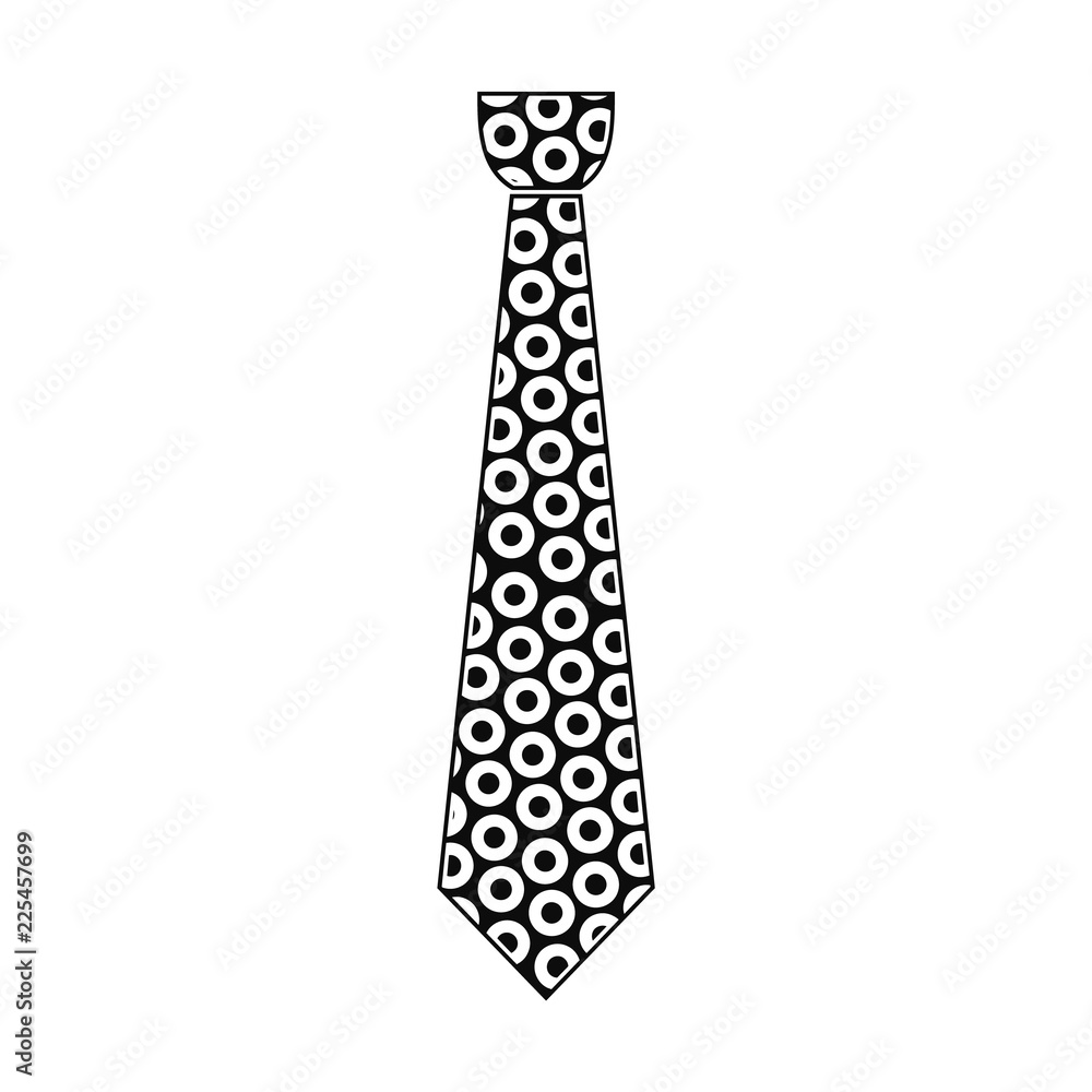 Poster tie icon. simple illustration of tie vector icon for web design isolated on white background