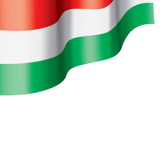 Hungary flag, vector illustration on a white background