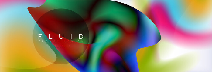 Background abstract holographic fluid colors wave design