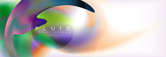 Background abstract holographic fluid colors wave design