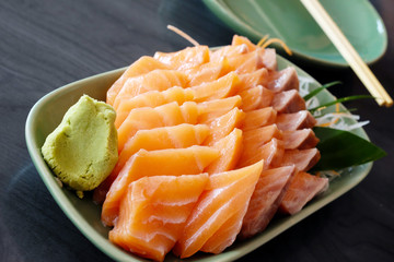 Sashimi salmon