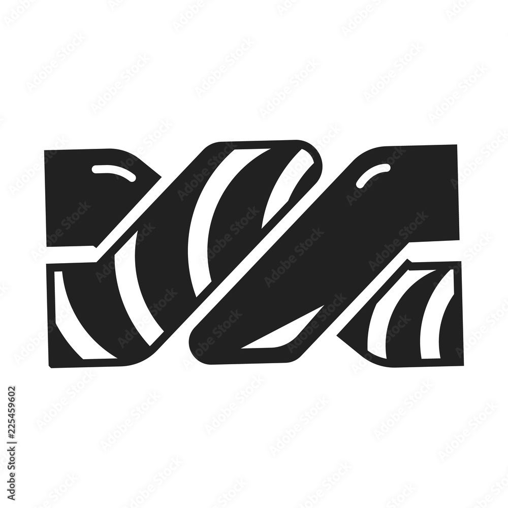 Poster jelly stick icon. simple illustration of jelly stick vector icon for web design isolated on white ba