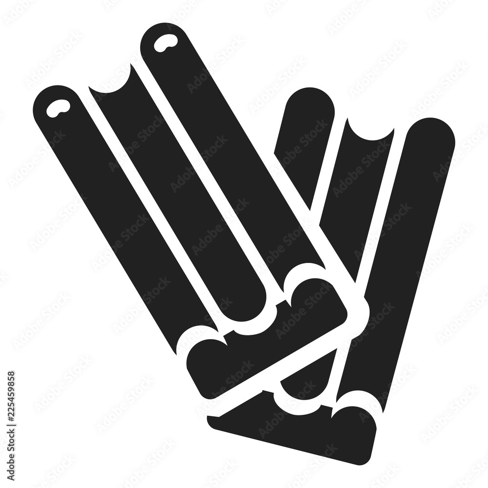 Poster chocolate stick icon. simple illustration of chocolate stick vector icon for web design isolated on 