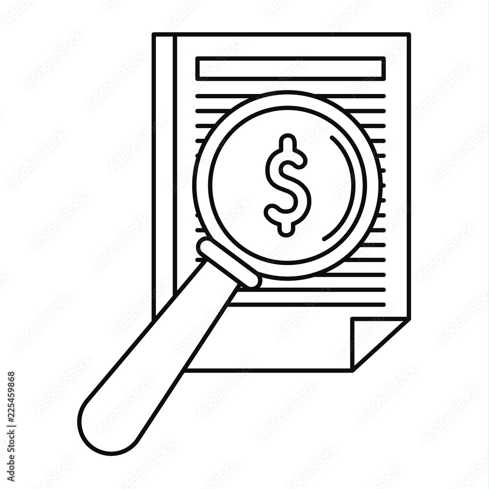 Poster payment paper icon. outline payment paper vector icon for web design isolated on white background