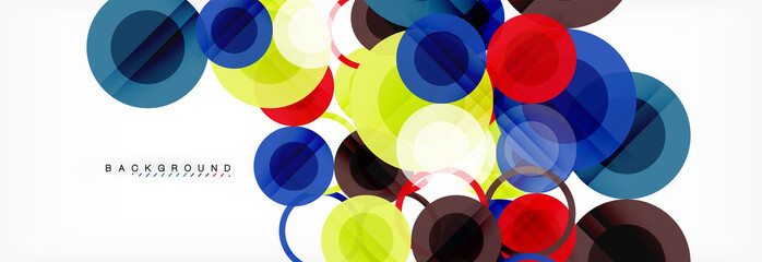 Circle composition abstract background