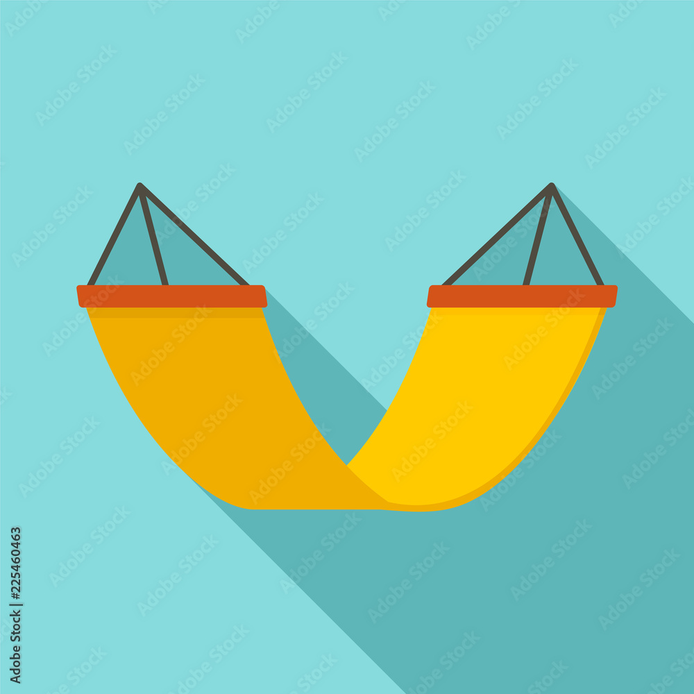 Poster rest hammock icon. flat illustration of rest hammock vector icon for web design