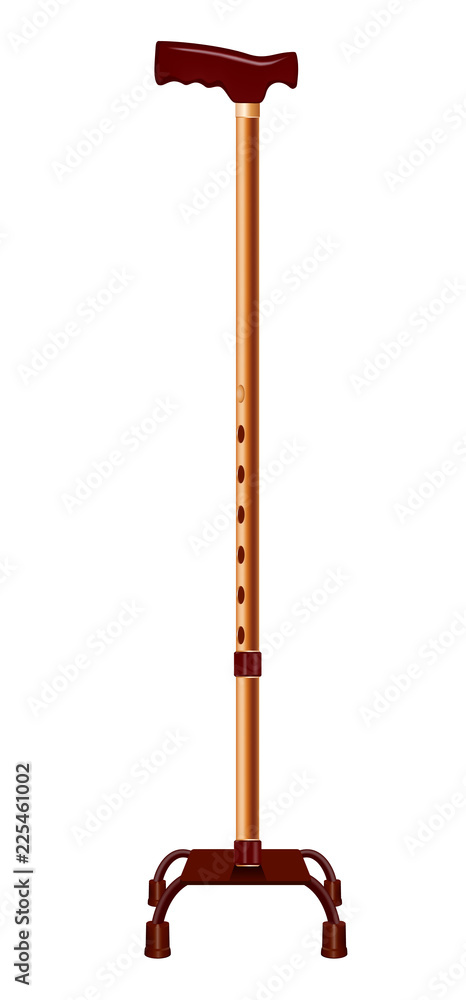 Aufkleber support walk stick icon. realistic illustration of support walk stick vector icon for web design iso