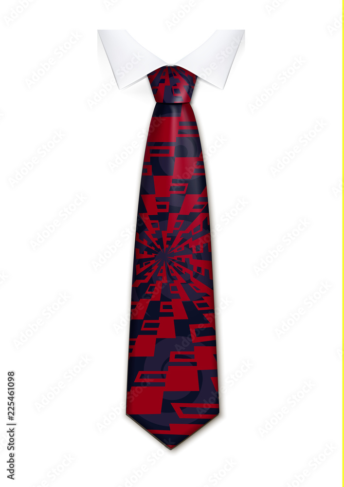 Aufkleber abstract tie icon. realistic illustration of abstract tie vector icon for web design isolated on whi