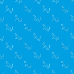 Underwater dinosaur pattern vector seamless blue repeat for any use