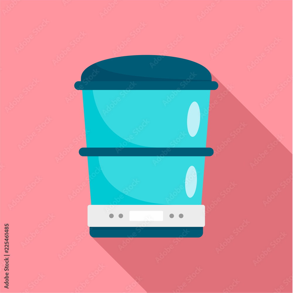 Poster food processor machine icon. flat illustration of food processor machine vector icon for web design