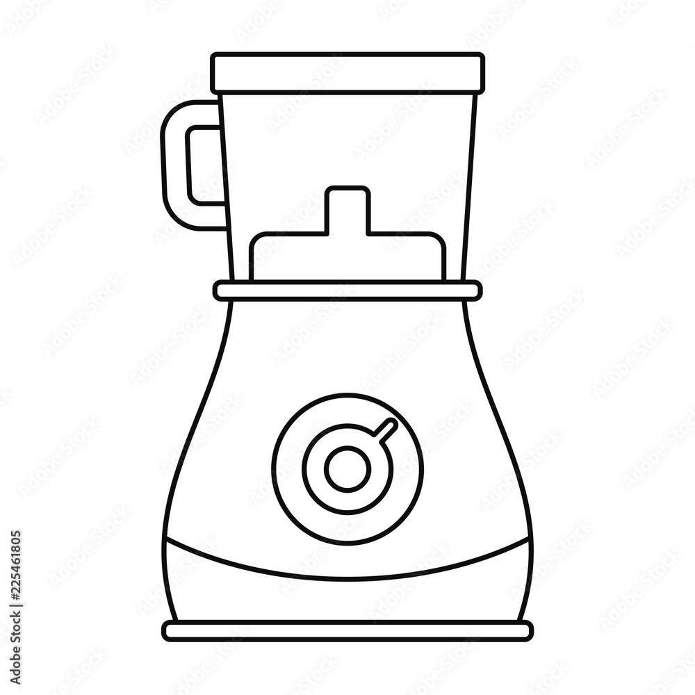 Poster modern blender icon. outline modern blender vector icon for web design isolated on white background