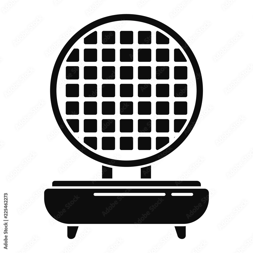 Poster Waffle maker icon. Simple illustration of waffle maker vector icon for web design isolated on white background