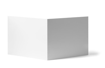 folded leaflet white blank paper template book