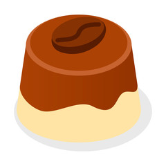 Milk chocolate candy icon. Isometric of milk chocolate candy vector icon for web design isolated on white background