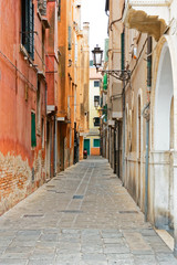 Obraz na płótnie Canvas Chioggia, Italy-August 26, 2018: Province of Venice. beautiful city street.