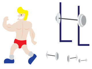 poster of body builder man gym work out six pack man healthy lifestyle