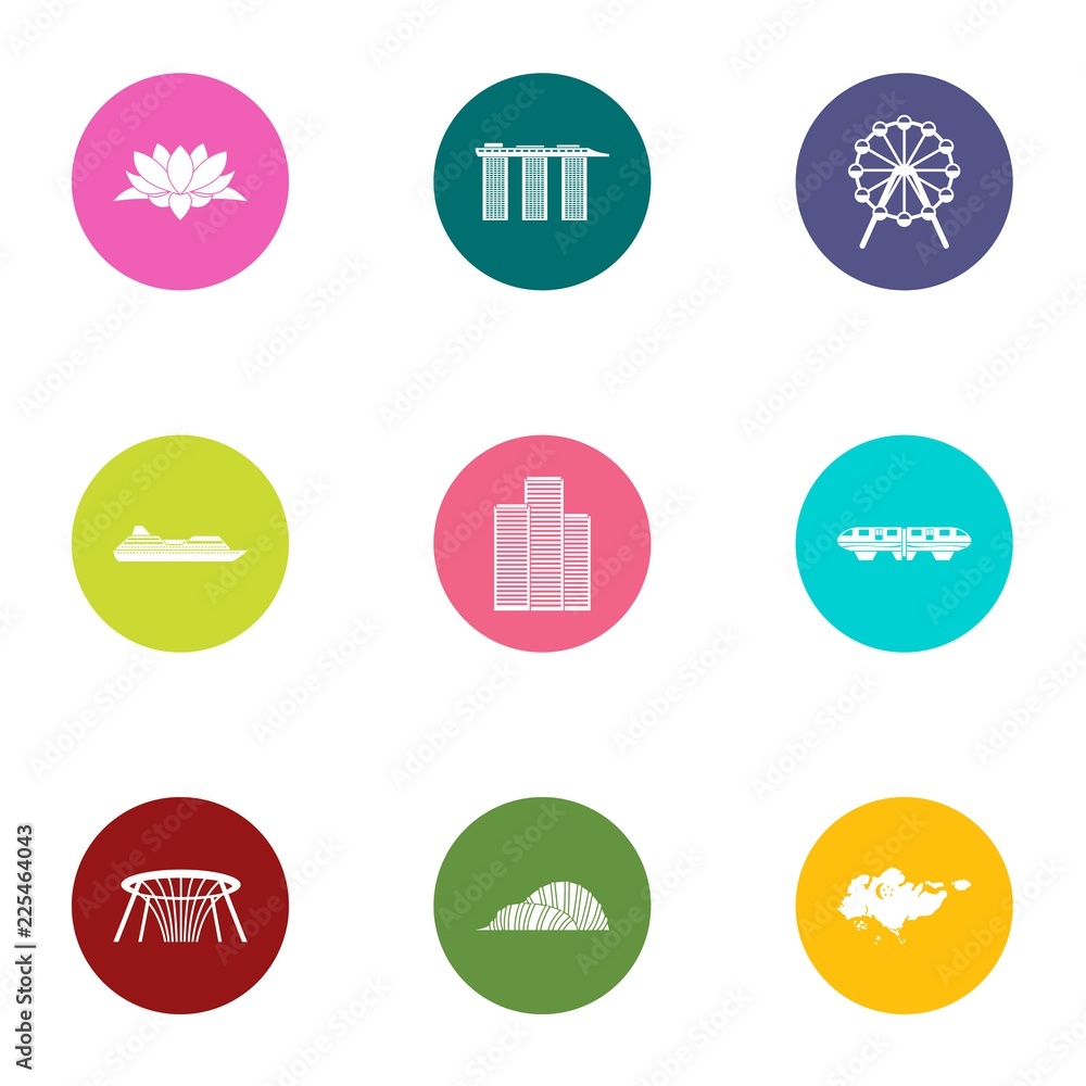 Poster manner icons set. flat set of 9 manner vector icons for web isolated on white background